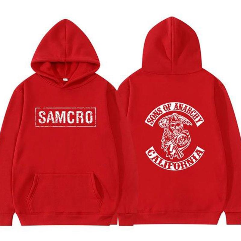 Sons of Anarchy SAMCRO уличная одежда с двусторонним принтом для мужчин и женщин Harajuku брендовая дизайнерская толстовка с капюшоном мужские большие толстовки с капюшоном