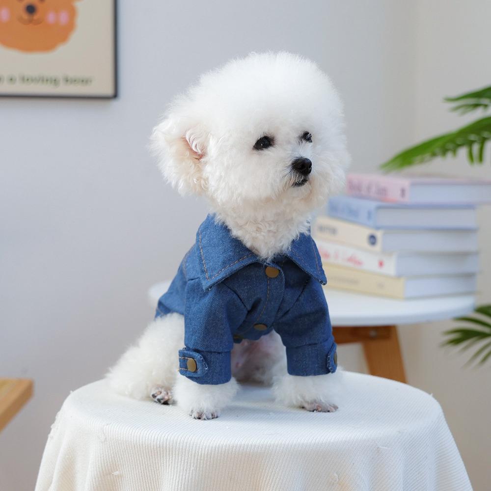 Fashion Dog Denim Clothes Blue Dog Hoodie Cat Clothing Pet Costumes Pet Supplies