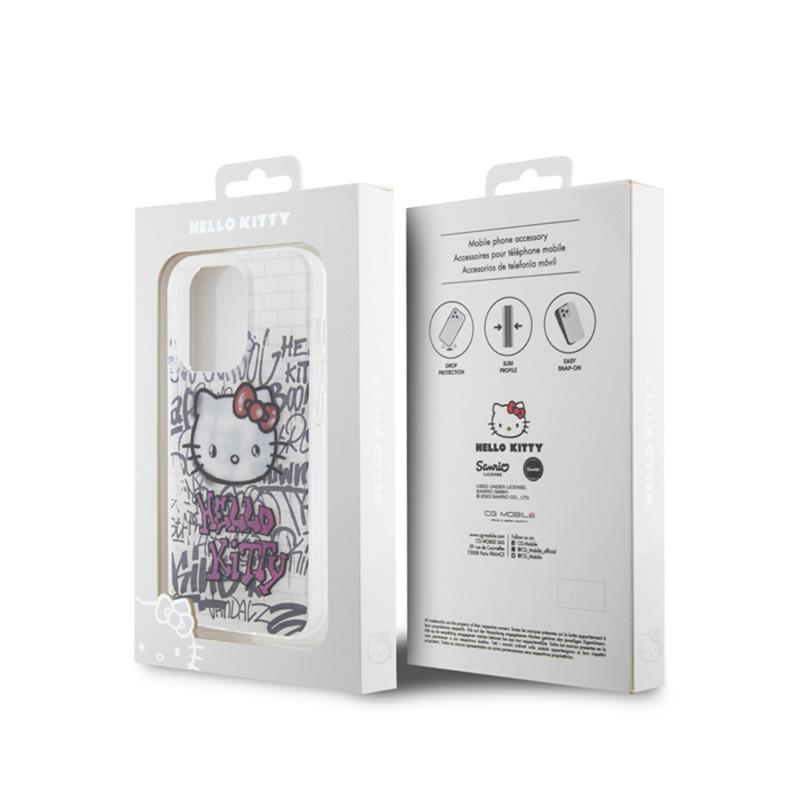 Hello Kitty Iml Kitty On Bricks Graffiti - Etui Iphone 14 Pro Max (Biały)
