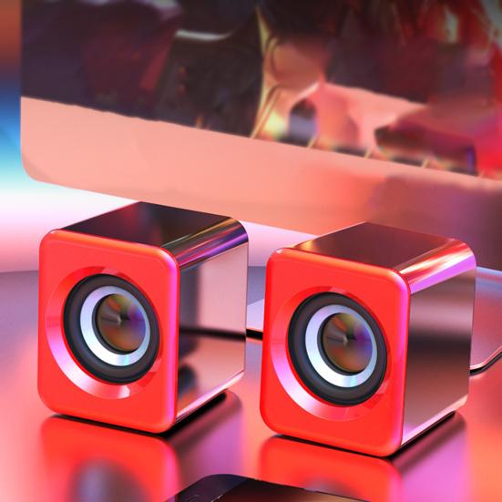 1 пара компьютерных динамиков, сабвуфер, USB, Bluetooth-совместимый, проводной, портативный мини-динамик, стереозвук без задержки, громкоговоритель, ПК, ноутбук, ноутбук