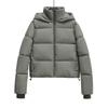 Womens Hooded Cotton Puffer Jacket Thick Warm Casual Streetwear Coat With Zippered Pockets
