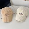Baseball Cap Women's Autumn and Winter New Niche Letter Embroidered Cap Outdoor Travel Warm Versatile Hat Men