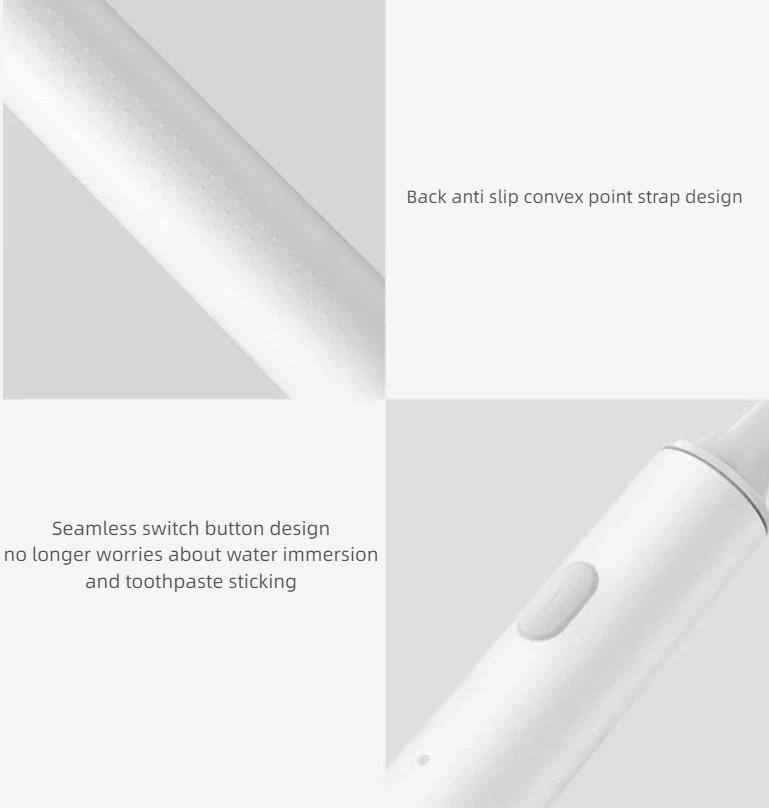 Xiaomi Электрическая звуковая зубная щетка MIJIA T300 с ультразвуковой технологией и функцией отбеливания