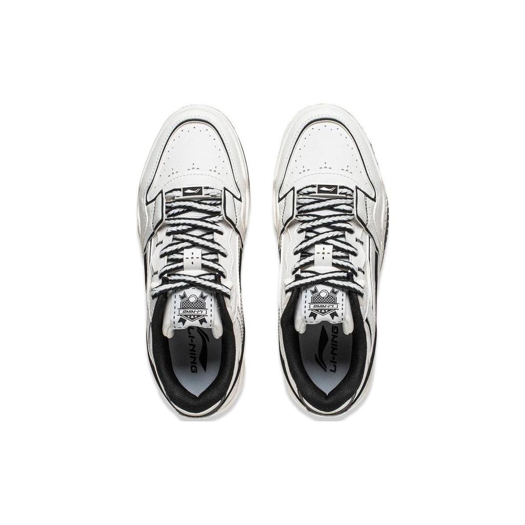 Li Ning Light Blue Lightweight High Resilience Comfortable Thick Sole Height Increasing Breathable Lightweight Low Top Skate Shoes AGCS252-21