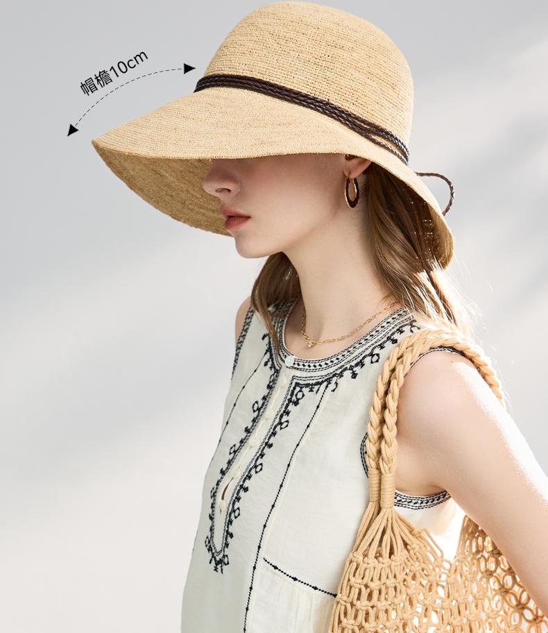 ELLE Lafite Grass Straw Hat for Women
