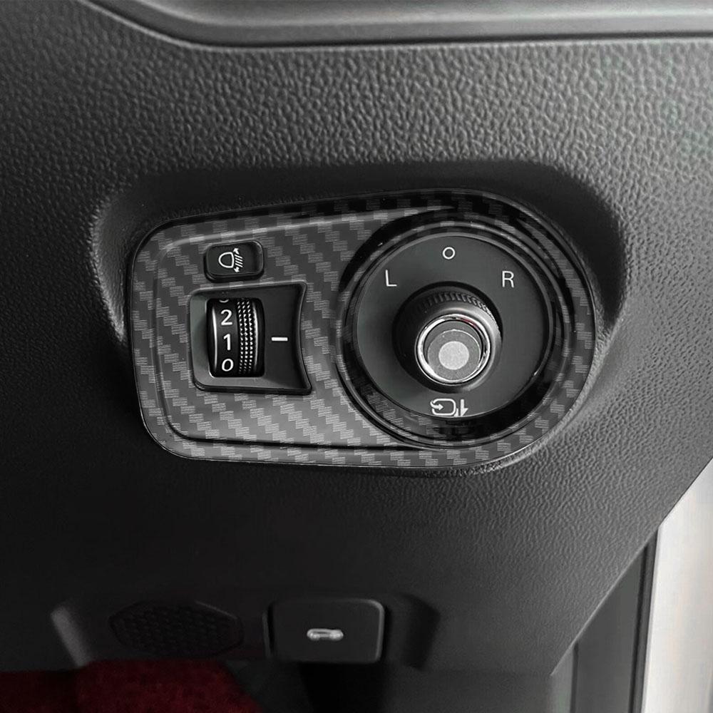 Car Headlight Switch Knob Cover for MG4 Mulan MG 4 EV 2022-2024 LHD RHD Lamp Adjustment Button Sticker Trim Interior Accessories