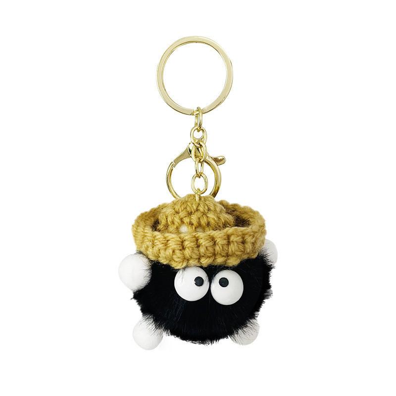 Cute Plush Yarn Hat Keychain Creative Cartoon Bag Pendant Gift For Parties