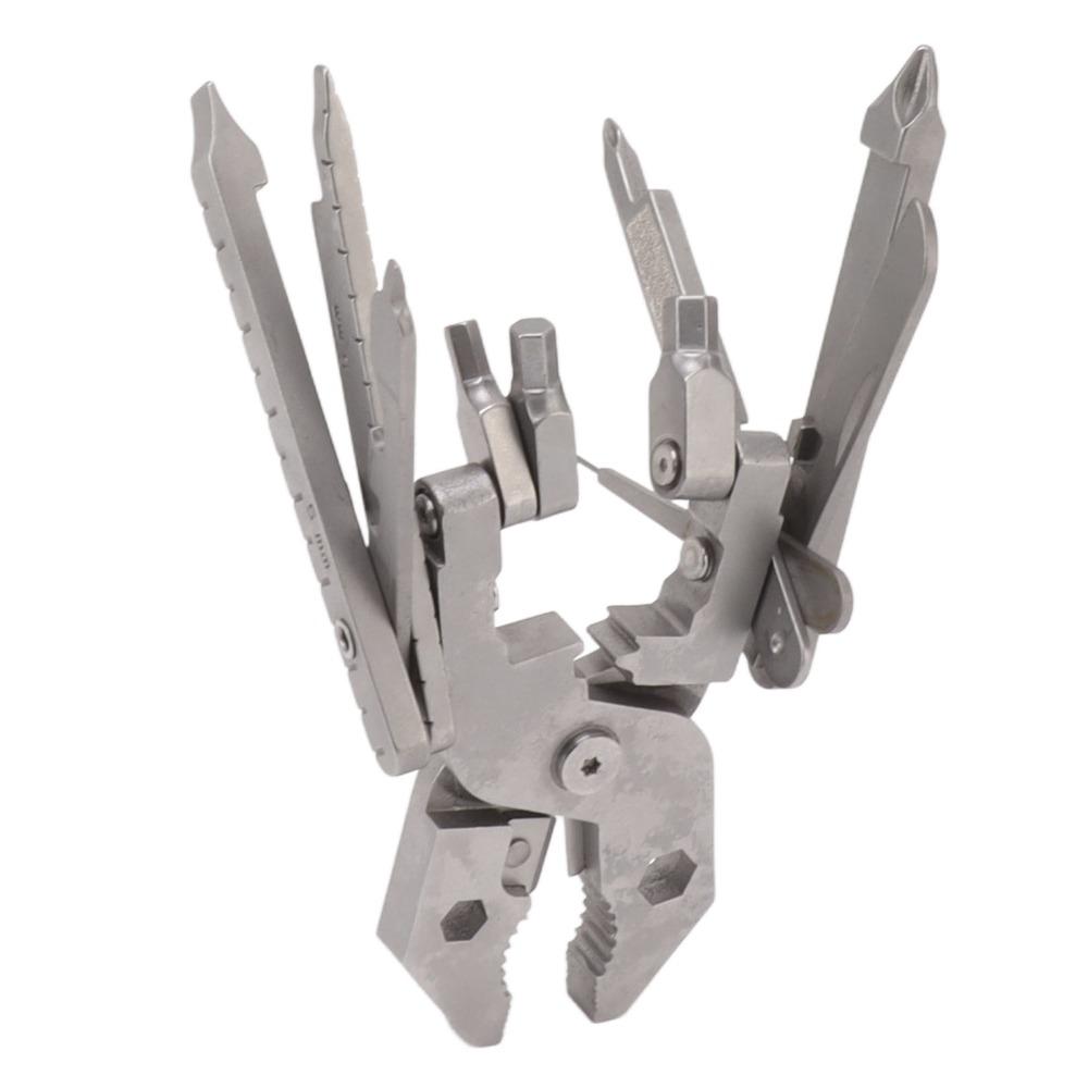 420 Stainless Steel Multi Tool Silver Outdoor Tool Sturdy Multitool Pliers Home Repair