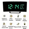 Mirror Digital Alarm Clock TEMP Date 3 Levels Brightness 3 Alarms Unlimited Snooze Table Clock 12/24H Night Mode LED Digital Clock