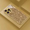 Сверкающий Звездный Узор Золотая Металлическая Краска Стеклянный Чехол Для Телефона Для iPhone 17 16 15 14 13 12 11 Pro Max 15 Plus 17Air 16E Чехол