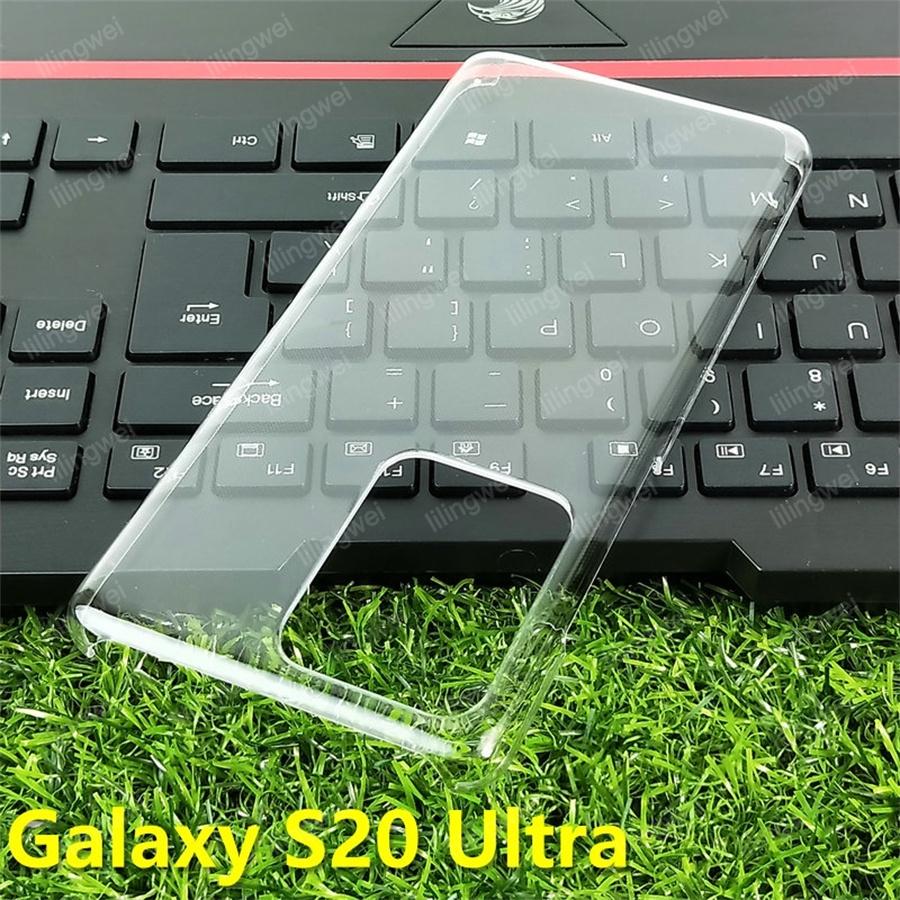 Для Samsung Galaxy S25 S24 S23 Ultra S22 S21 S20 S10 Plus Note 10 20 Ultra plus Прозрачный Жесткий Пластиковый Противоударный Чехол для Телефона