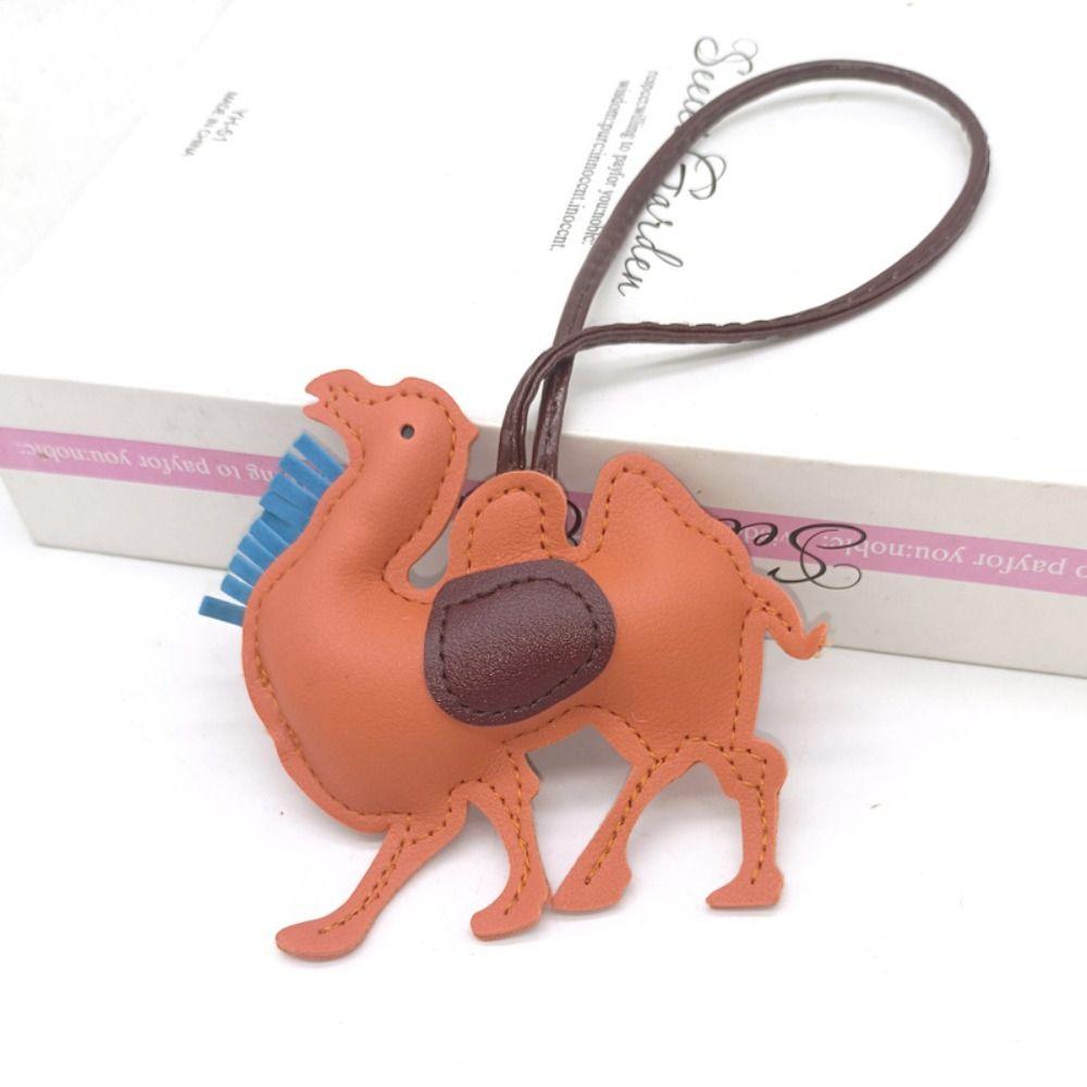 Верблюд летающие крылья слон брелок животное сумка кулон модный PU кожа вешалка для мужчин