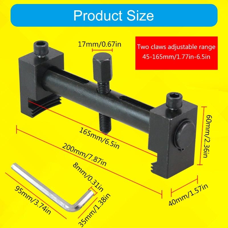 Crankshaft Puller Tool Adjustable Power Steering Pump Pulley Removal Tool Car Maintenance Accessories Pulley Remover