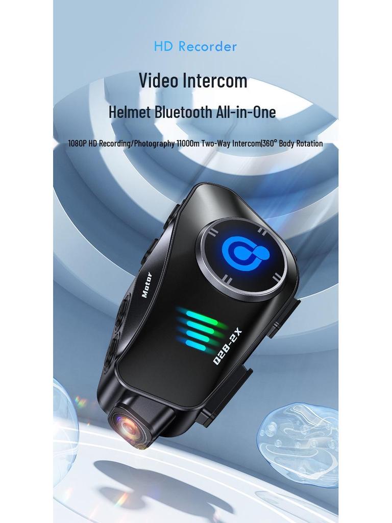 Мотоциклетный Bluetooth-шлем Q282X с HD-камерой 1080P и системой интеркома