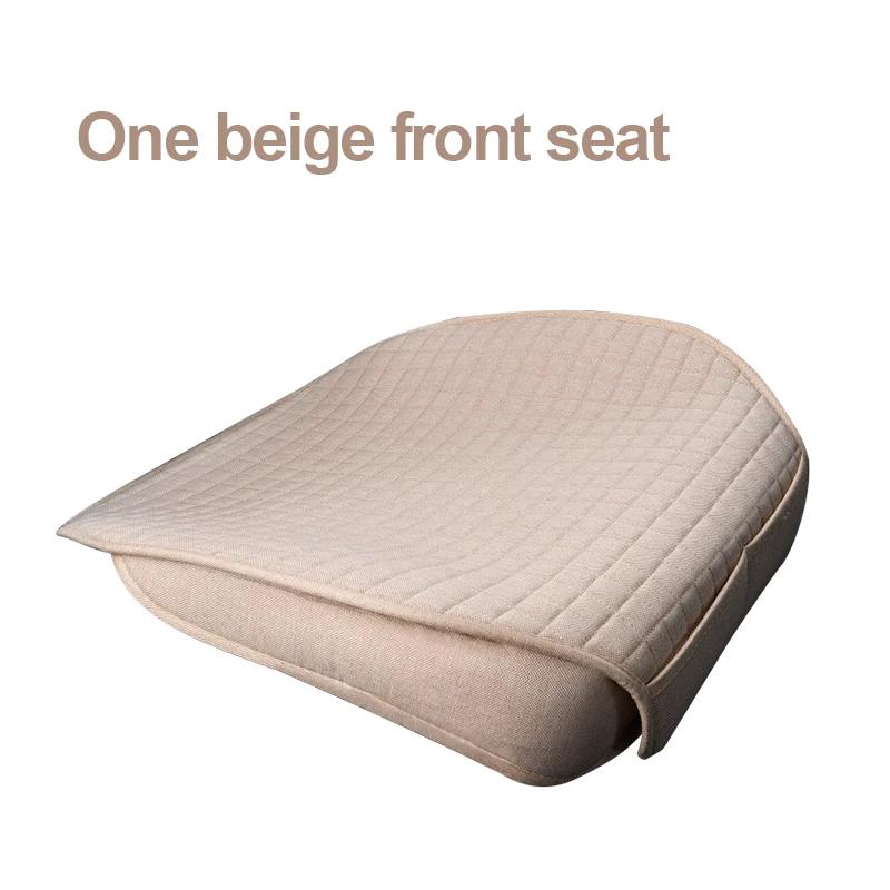 SEAMETAL Льняной чехол на автомобильное сиденье Дышащая льняная подушка для автомобильного сиденья Защитная накладка для автокресла Универсальная для седанов и внедорожников