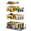 4507Pcs Roman Corner Store Architecture Building Set European Street View Series Diy Display Model Bricks Toy For Kid Gift