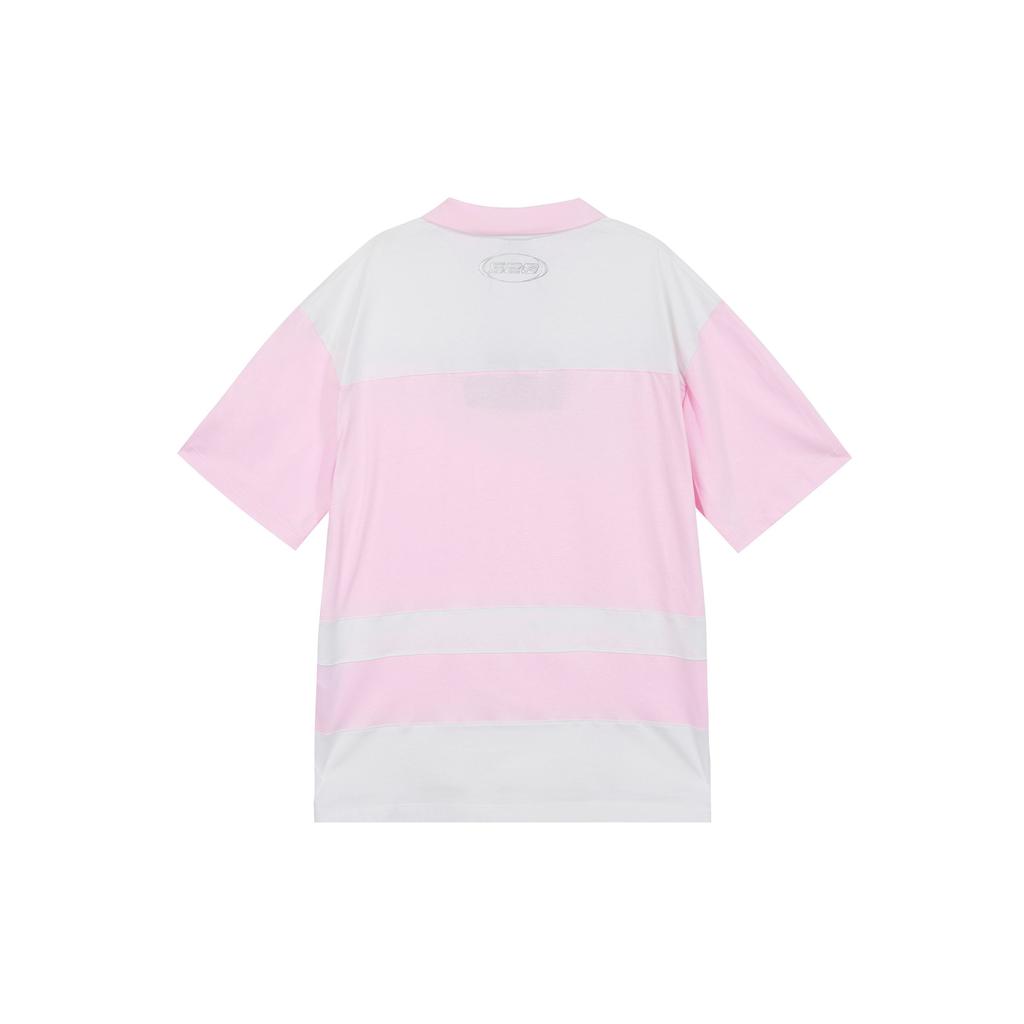 Nike Спортивная рубашка-поло с коротким рукавом Color Block, мужские топы Foam-Pink FN3694-125