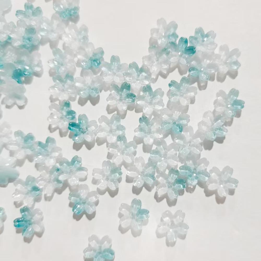 100pcs Transparent Oriental Cherry Beads Gradient Color Jewelry Making Material  DIY Accessories