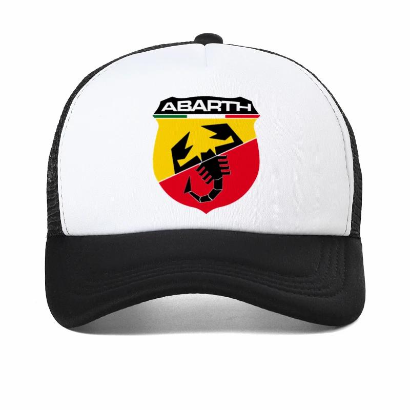 Abarth Scorpion Racing cap Unisex Women Trucker hat Classic Fashion Adjustable Baseball caps summer Mesh breathable cap Casquette