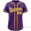Mens Custom Printed Baseball Jersey Sportswear Loose Fit V-Neck Short Sleeve Athletic Top