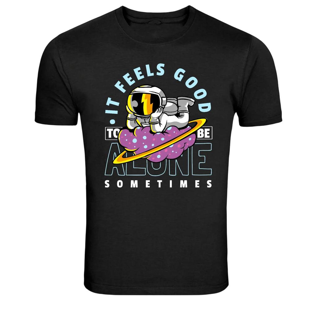 Astronaut Alone Sometimes Space Humor Graphic T-Shirt