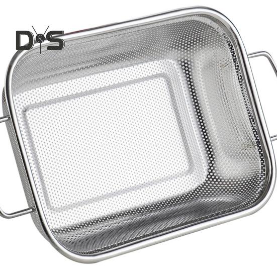 Корзина для слива, сито для пасты с ручкой, большой емкости, устойчивое к ржавчине, можно мыть в посудомоечной машине, фильтр для рисовой лапши, кухонный дуршлаг