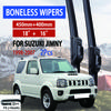 For Suzuki Jimny 1998-2007 Car Windshield Wiper U-type Soft Rubber Frameless Bracketless Car Wipers 18"+16"