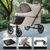 Large Dog Pet Strollers Carts Foldable Pet Carriers Large Capacity Dog Cart for Elderly Dogs Golden Retriever Carriers Supplies