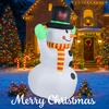 7.22FT Christmas Inflatable Toys Xmas Yard Lawn Decoration Scarf Snowman Home Supplies Ornaments Festive Gifts with LED Light