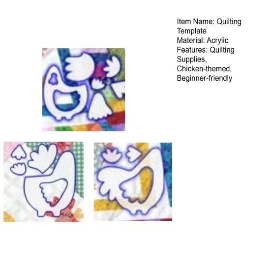 Шаблоны для лоскутного шитья в виде курицы, шаблоны для шитья из акрила в форме курицы, аксессуары для лоскутного шитья в виде курицы для любителей рукоделия, подарок