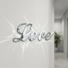 Acrylic Letter Wall Sticker 44.49x5.51in English Letter English Letter Decor Self-Adhesive Silver Gold Home Wall Sticker