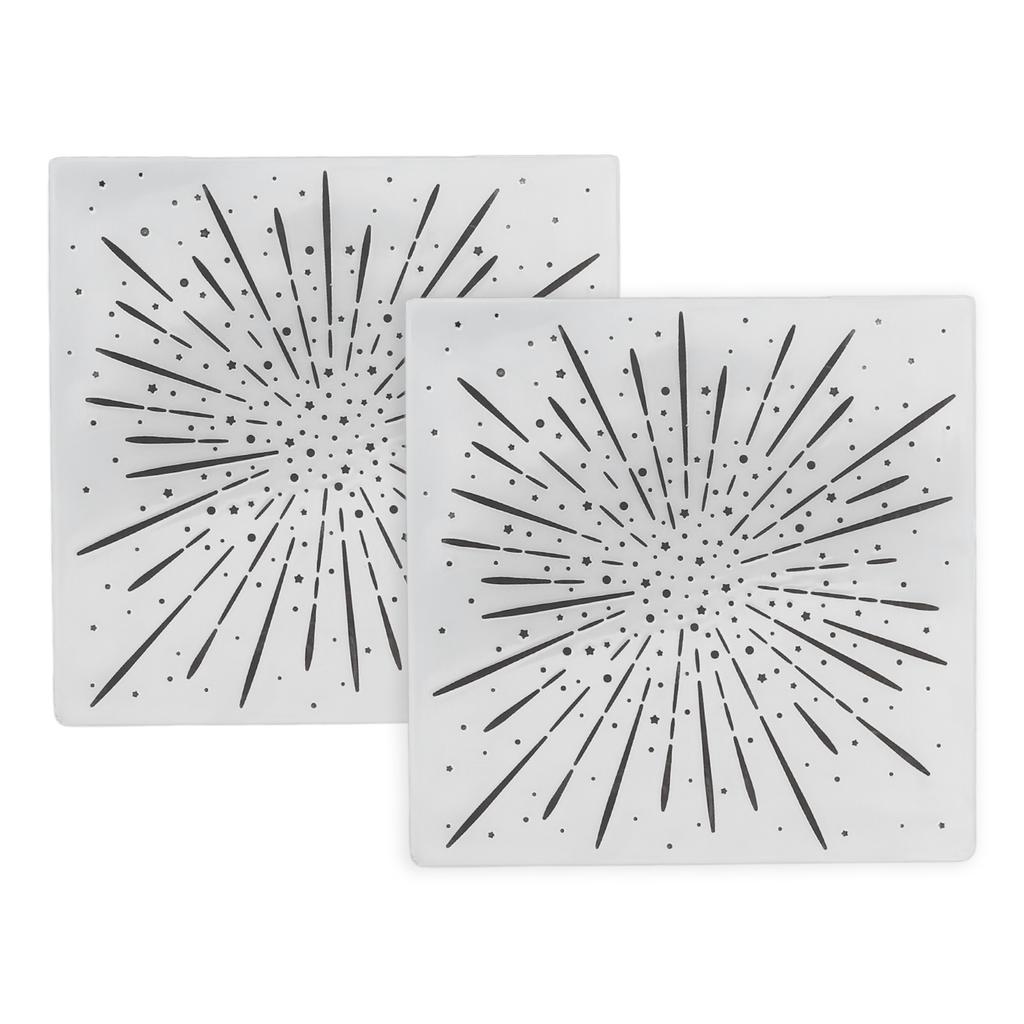 2 шт. Папки для тиснения Пластиковый материал Прозрачный внешний вид Изготовление тисненого шаблона для карты