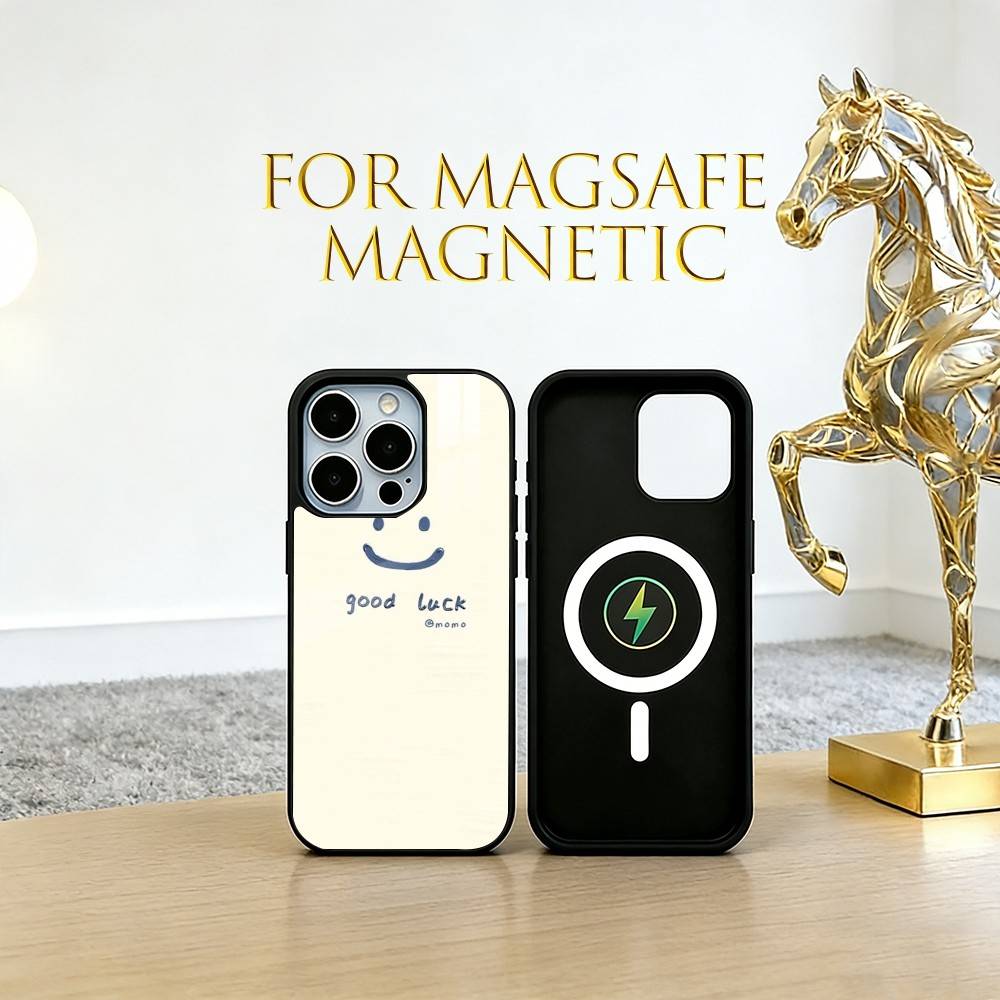 Minimalist Phone Case For iPhone17,16,15,14,13,12,11 Plus,Pro Magnetic with Magsafe Wireless Charging