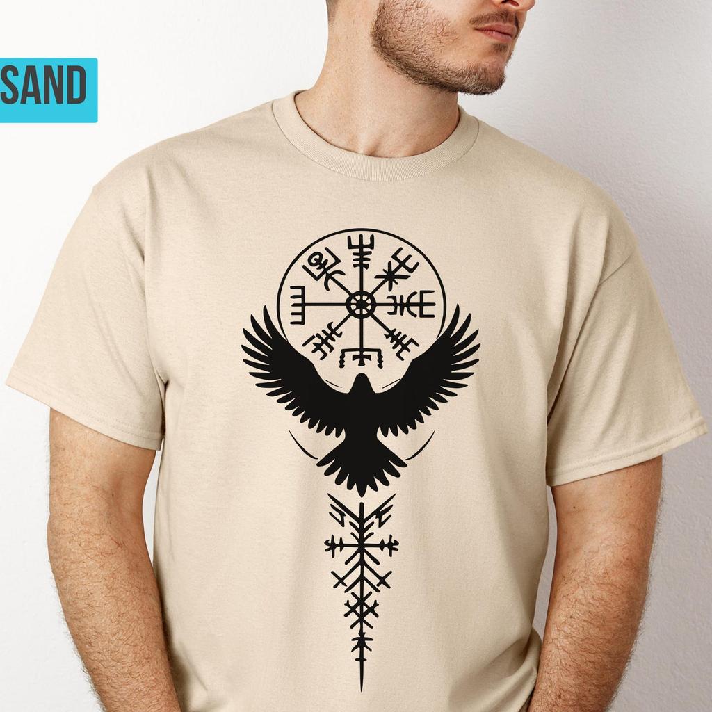 Viking Runes Odin Ravens Shirt – Norse Mythology Tee