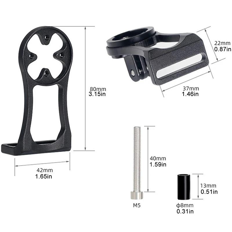 Bicycle Stem Mount - Alloy Fiber Bracket for Garmin/Bryton/Cateye Shockproof Headlight Computer Holder for MTB/Road Bike2