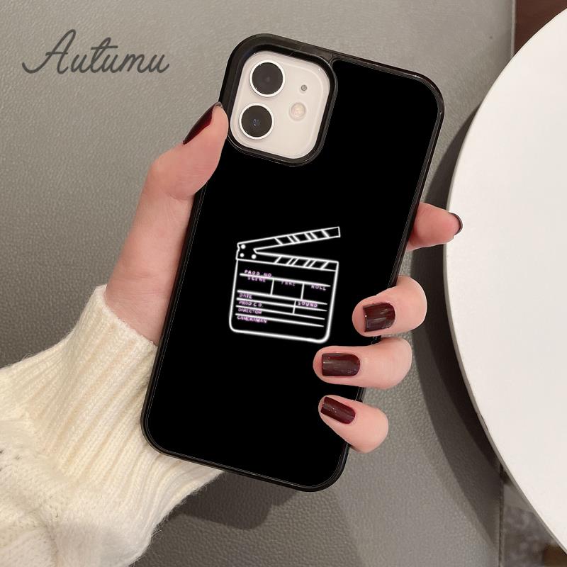 Чехол для телефона с хлопушкой для iPhone 11 12 13 14 Pro Max mini X XR XS SE 2020 5 6S 7 8 Plus Samsung Galaxy S21 S22 Cover shell