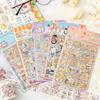 Cartoon Handbook Sticker Cute Children's PET Waterproof Decorative Water Cup Diary Sticker Ins Wind Animal Sticker