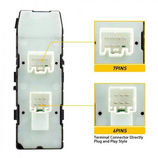 For 2007-2014 Dodge Avenger Caliber Door Window Switch Panel Control Driver Side