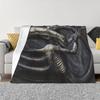 Фланелевое одеяло Hr Giger-Necron Iv, модное, мягкое, теплое. Hr Giger H R Giger, научно-фантастический хоррор, фильм «Чужой»
