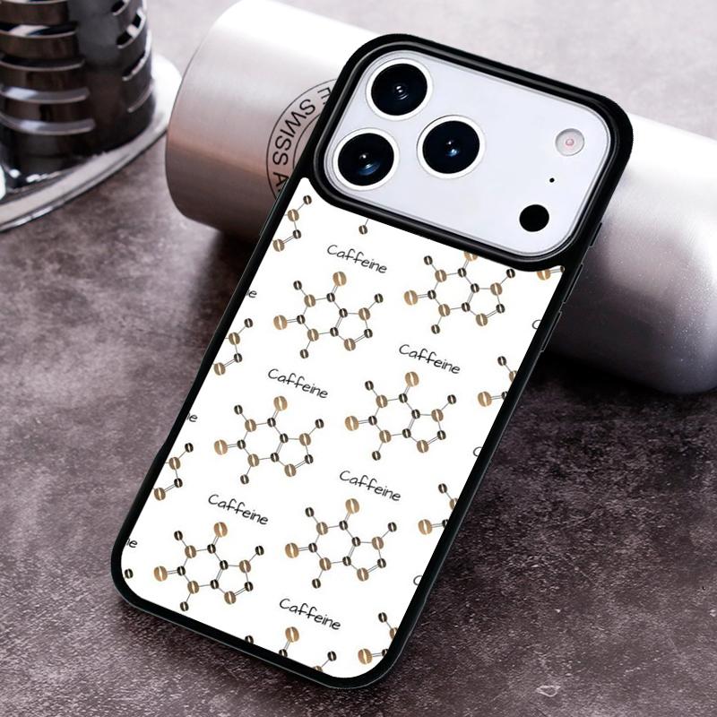 Наука Химия Кофеин Чехол для телефона Для iPhone 17,16e,15,14,13,12,11,Mini,Pro,MAX Мягкий силиконовый чехол
