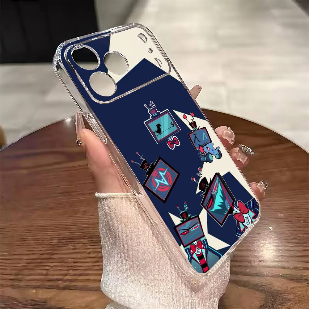 Чехол для телефона Vox H-Hazbin H-Hotel для iPhone 17 16 15 14 13 12 11 Mini Pro Max Plus Прозрачный чехол