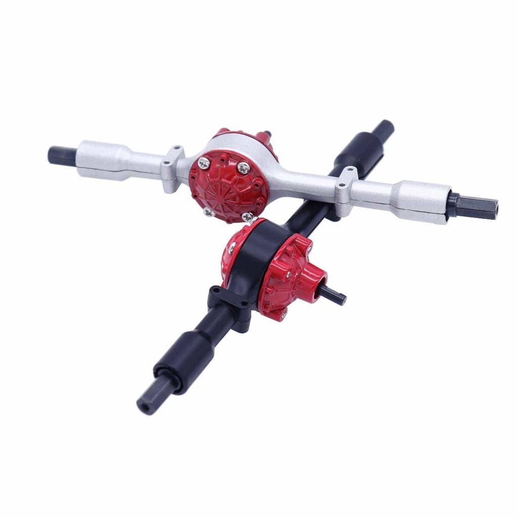 WPL Metal Front and Rear Axle Set for WPL C14 C24 C34 C44 B14 B24 1/16 RC Car Upgrades Parts Accessories