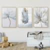 Canvas Painting Beautiful Dream Small Fresh Flower Feather Poster Ideal Gift for Living Room Kitchen Wall Art Wall Decor