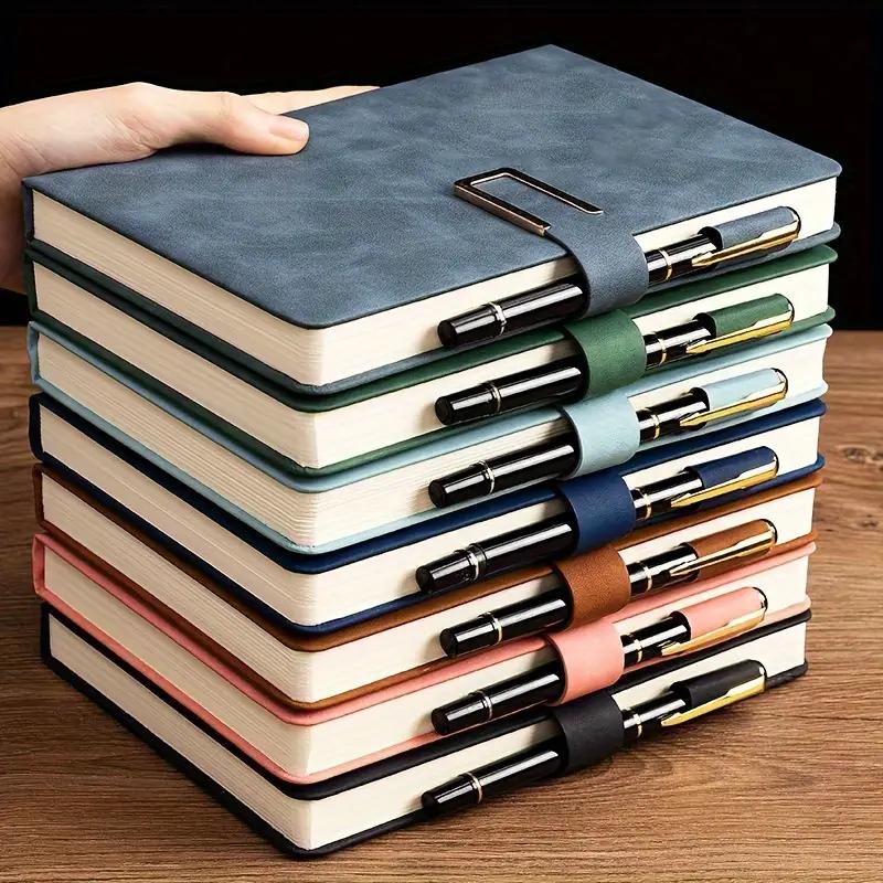 A5 Magnetic Buckle Notebook Business Office Diary Handbooks 240 Pages Notepad