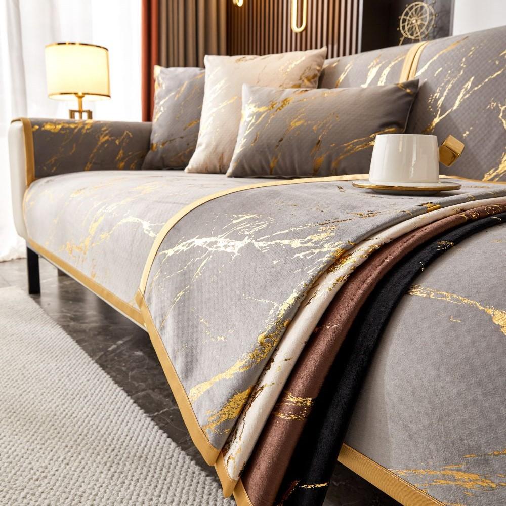 Чехол для дивана Four Seasons New European style Gold Edge, подушка для сиденья, современный простой нескользящий чехол для дивана