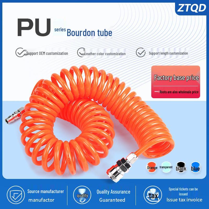 High-Pressure Retractable Air Hose with Quick Couplings