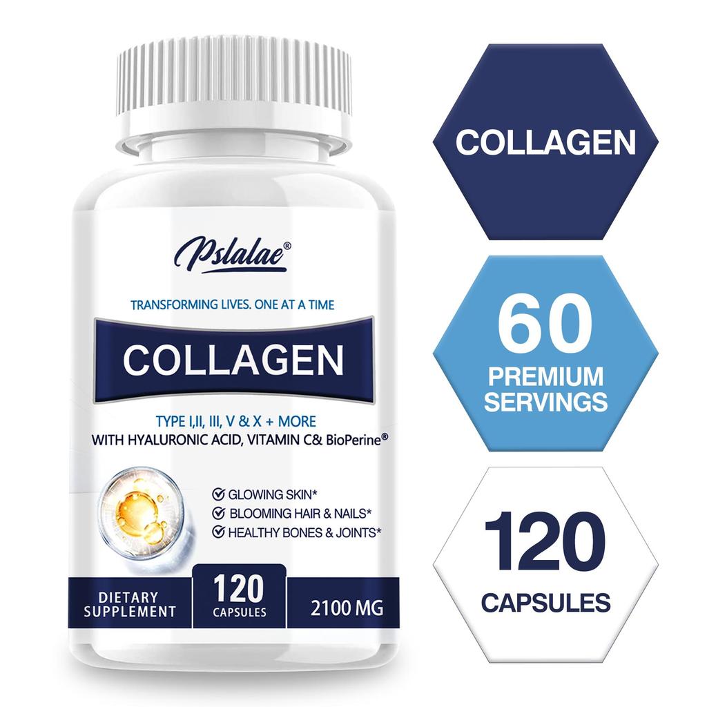 COLLAGEN Contains Types I, II, III, V and X to fight wrinkles and dark spots, hydrate and moisturize, and support vibrant hair and nails