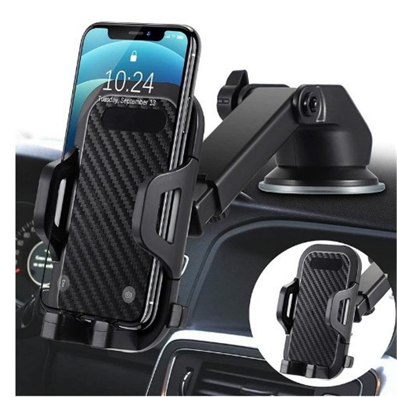 Telescopic Suction Cup Car Phone Mount with Navigation Function