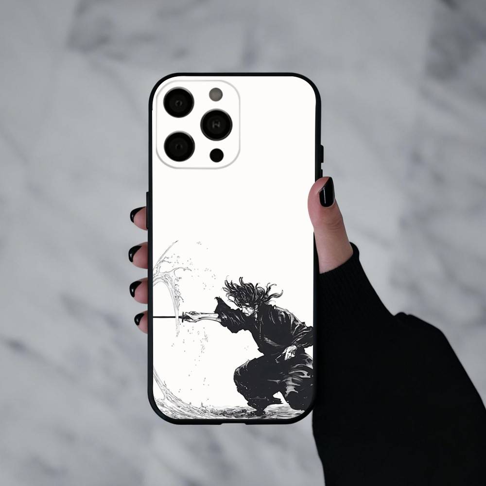 M-Миямото V-Скиталец M-Мусаси Чехол для телефона Силиконовый Мягкий Для IPhone 17pro 16 15 14 13 12 11 X XR Plus Pro Max Plus