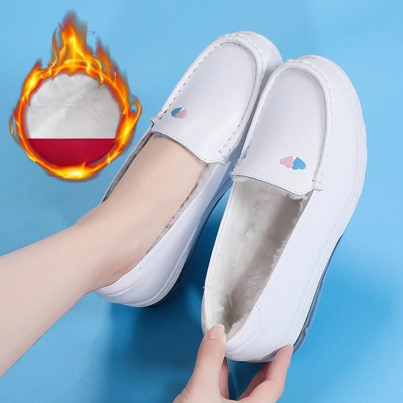 Женская обувь для ухода за больными, белые женские мокасины, удобные резиновые женские туфли для ходьбы, легкие сабо для женщин